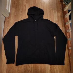 Hanes Ring Spun Cotton Comfort Wash Hoodie Sweatshirt Black Large